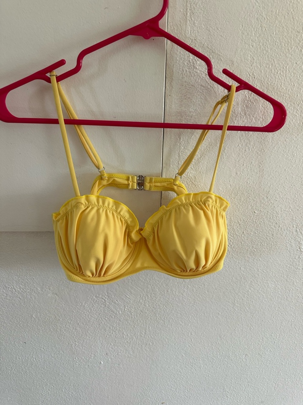 Yellow Underwire Bikini Top